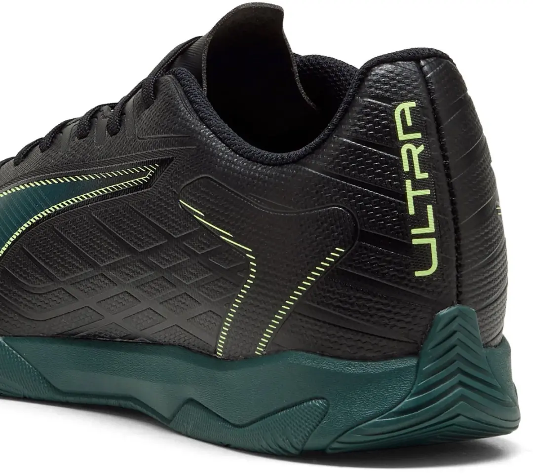 Puma Ultra 6 Play IT Zaalvoetbalschoenen 45 - Zwart/Lichtgroen - afbeelding 4 van 6