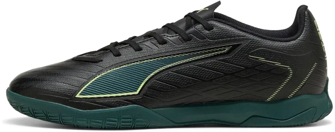 Puma Ultra 6 Play IT Zaalvoetbalschoenen 45 - Zwart/Lichtgroen - afbeelding 5 van 6