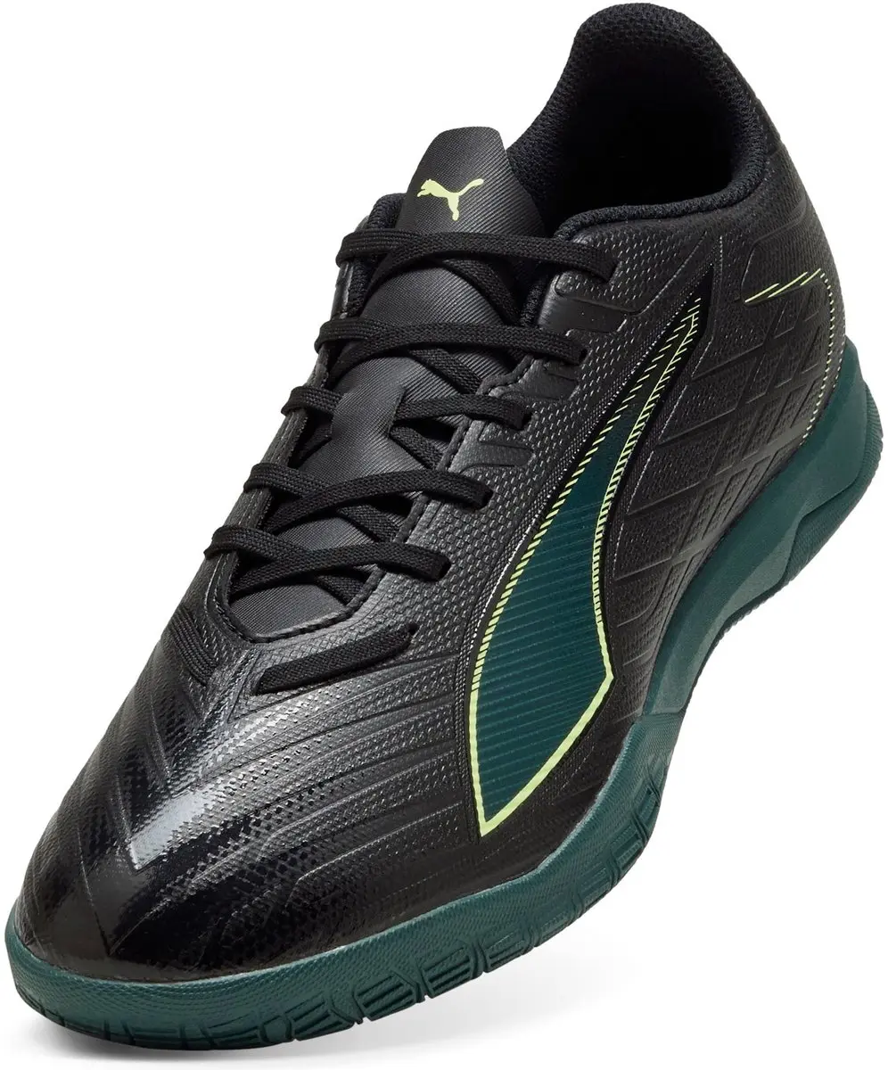 Puma Ultra 6 Play IT Zaalvoetbalschoenen 45 - Zwart/Lichtgroen - afbeelding 3 van 6