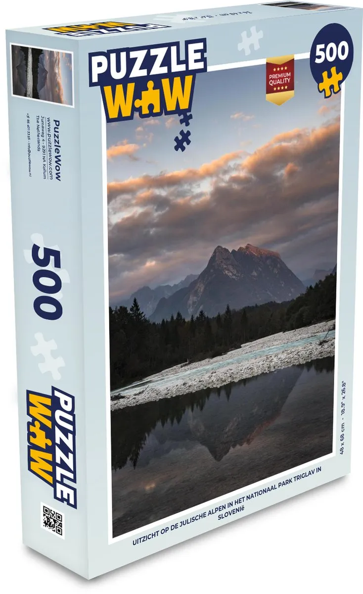 PuzzleWow Legpuzzel Julische Alpen 500 Stuks - Multicolor