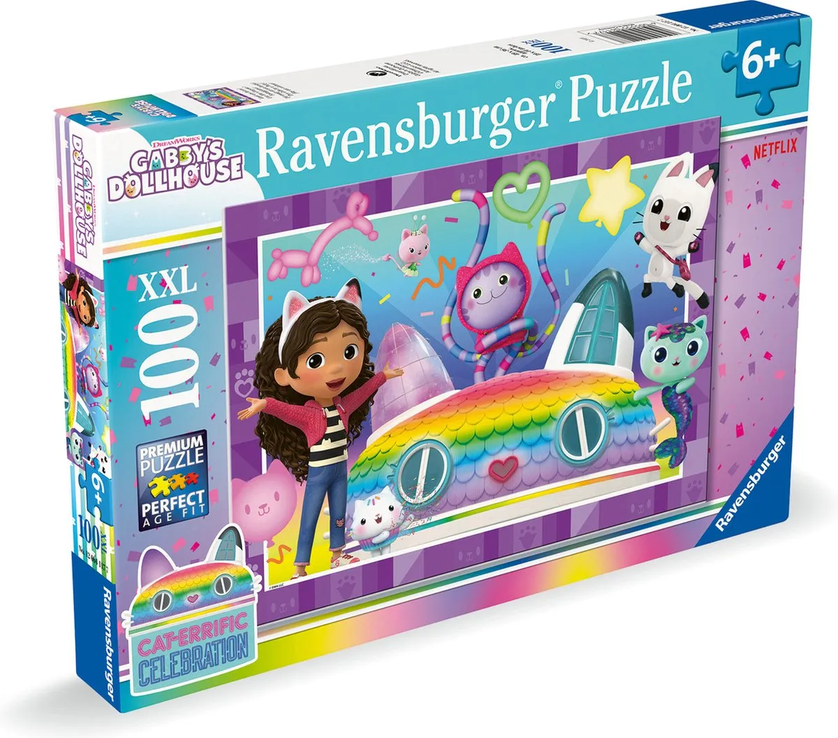 Ravensburger Gabby's Dollhouse Legpuzzel 100 XXL-Stukjes - 100 Stuks