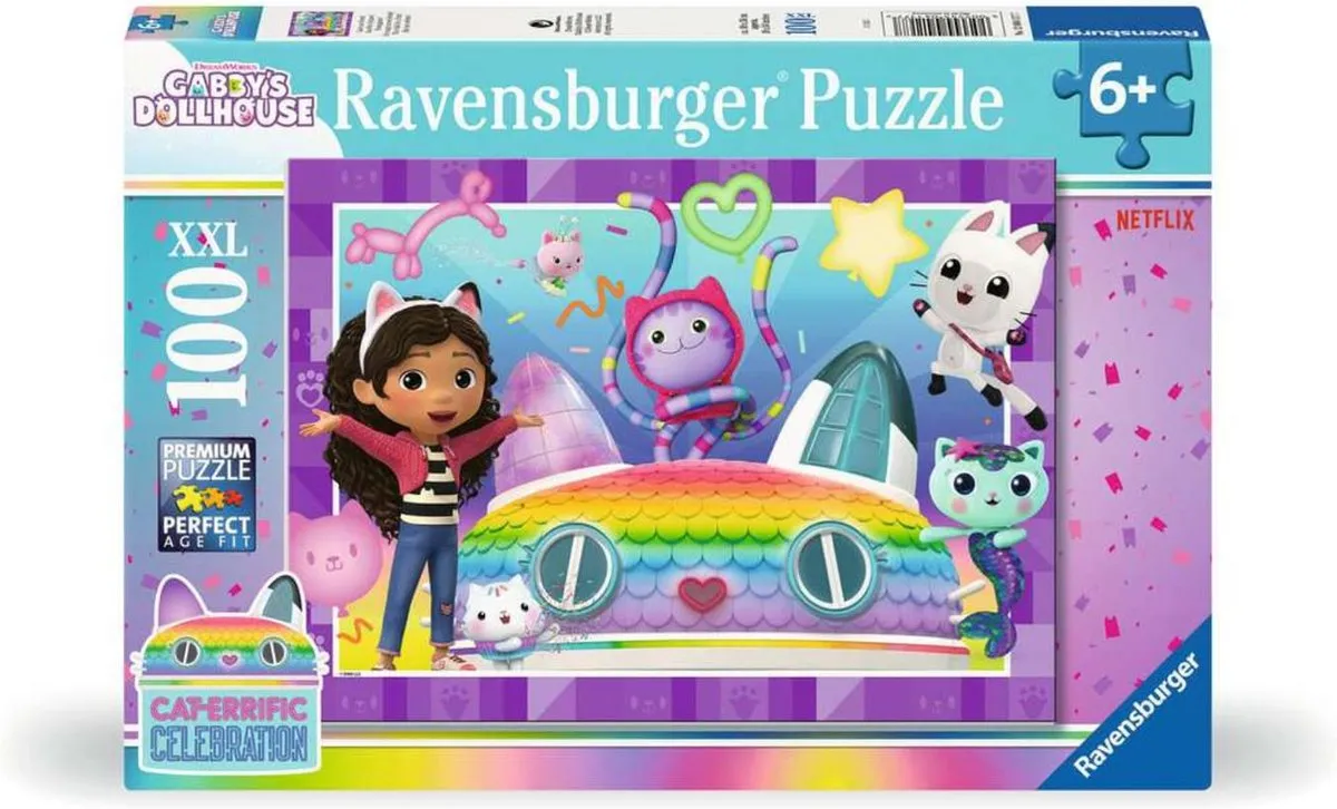 Ravensburger Gabby's Dollhouse Legpuzzel 100 XXL-Stukjes - 100 Stuks