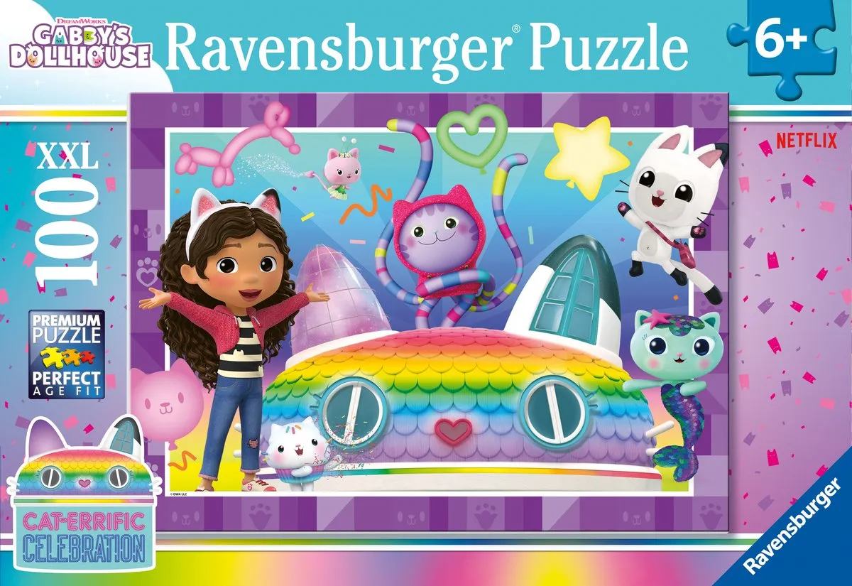 Ravensburger Gabby's Dollhouse Legpuzzel 100 XXL-Stukjes - 100 Stuks