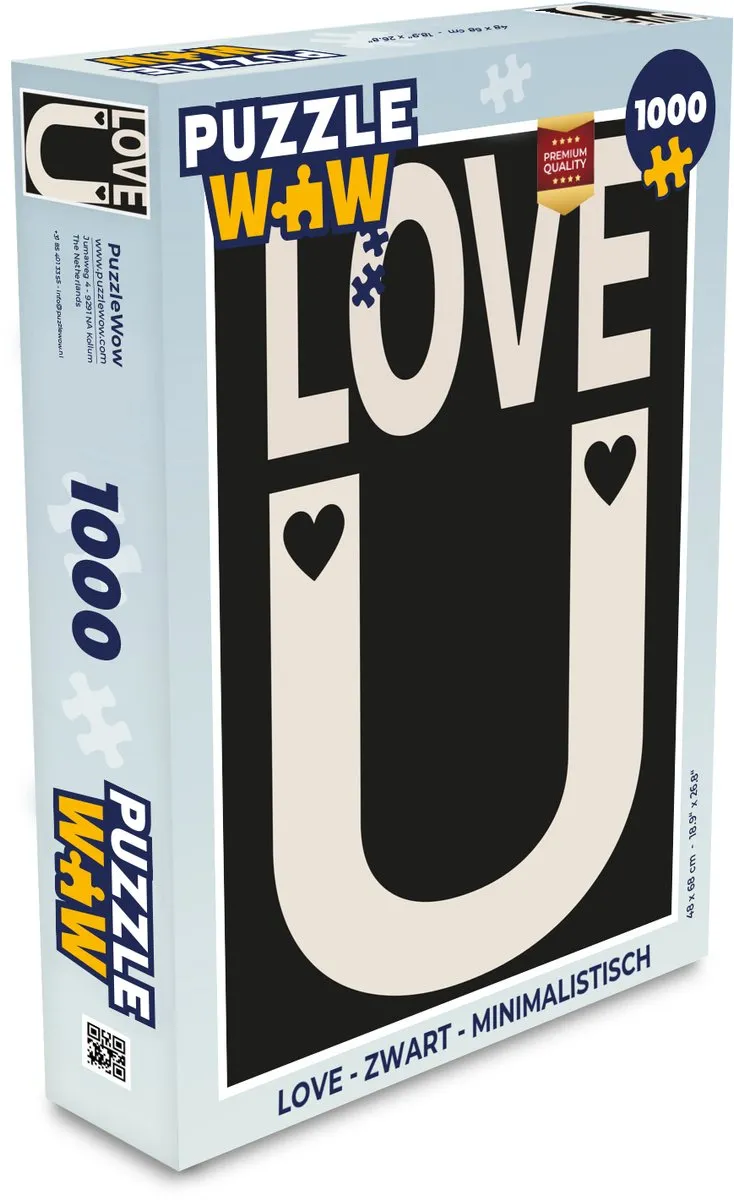 PuzzleWow Love Puzzel 1000 Stuks