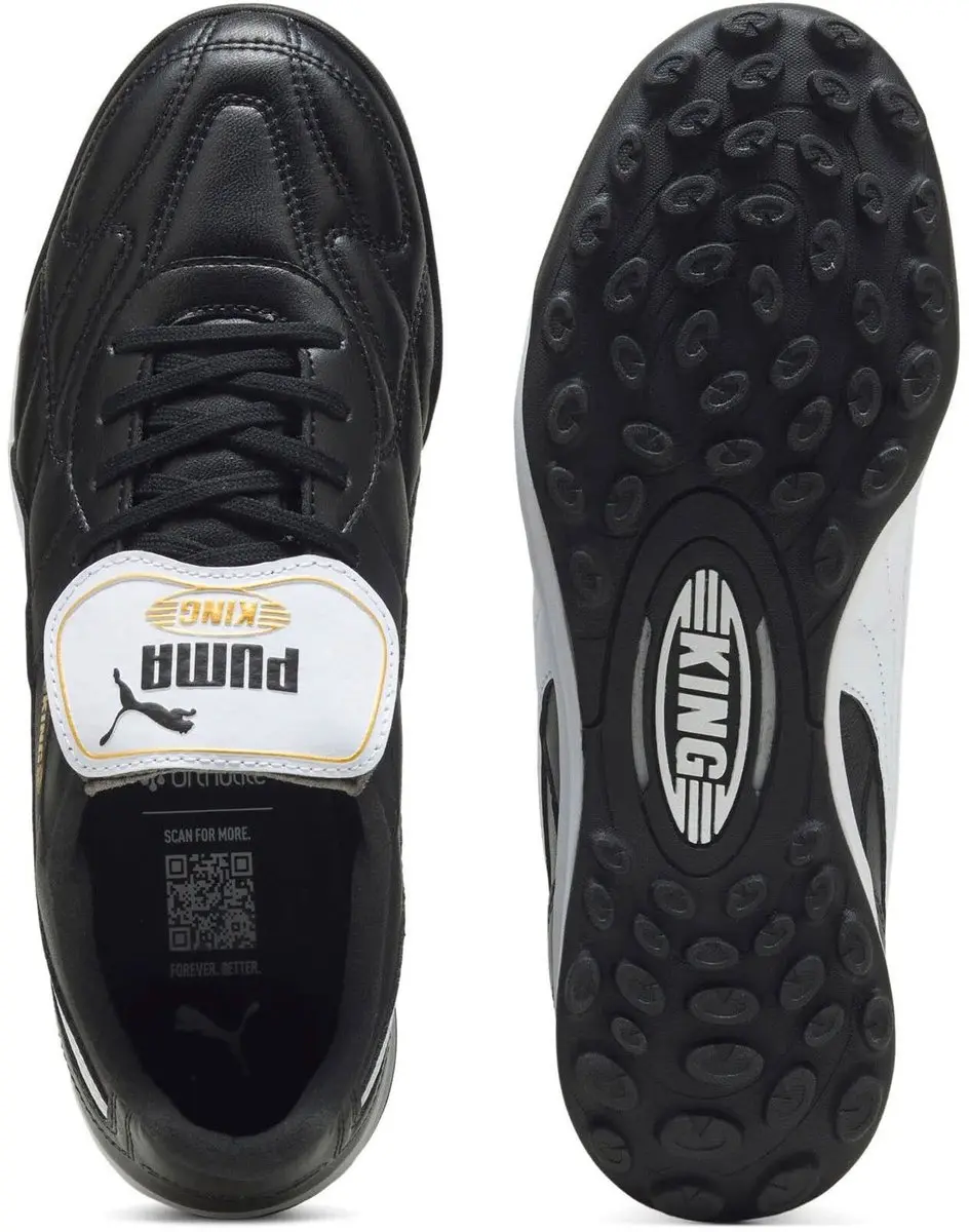 Puma King Liga TT Voetbalschoenen 42 - Zwart/Wit - afbeelding 5 van 6