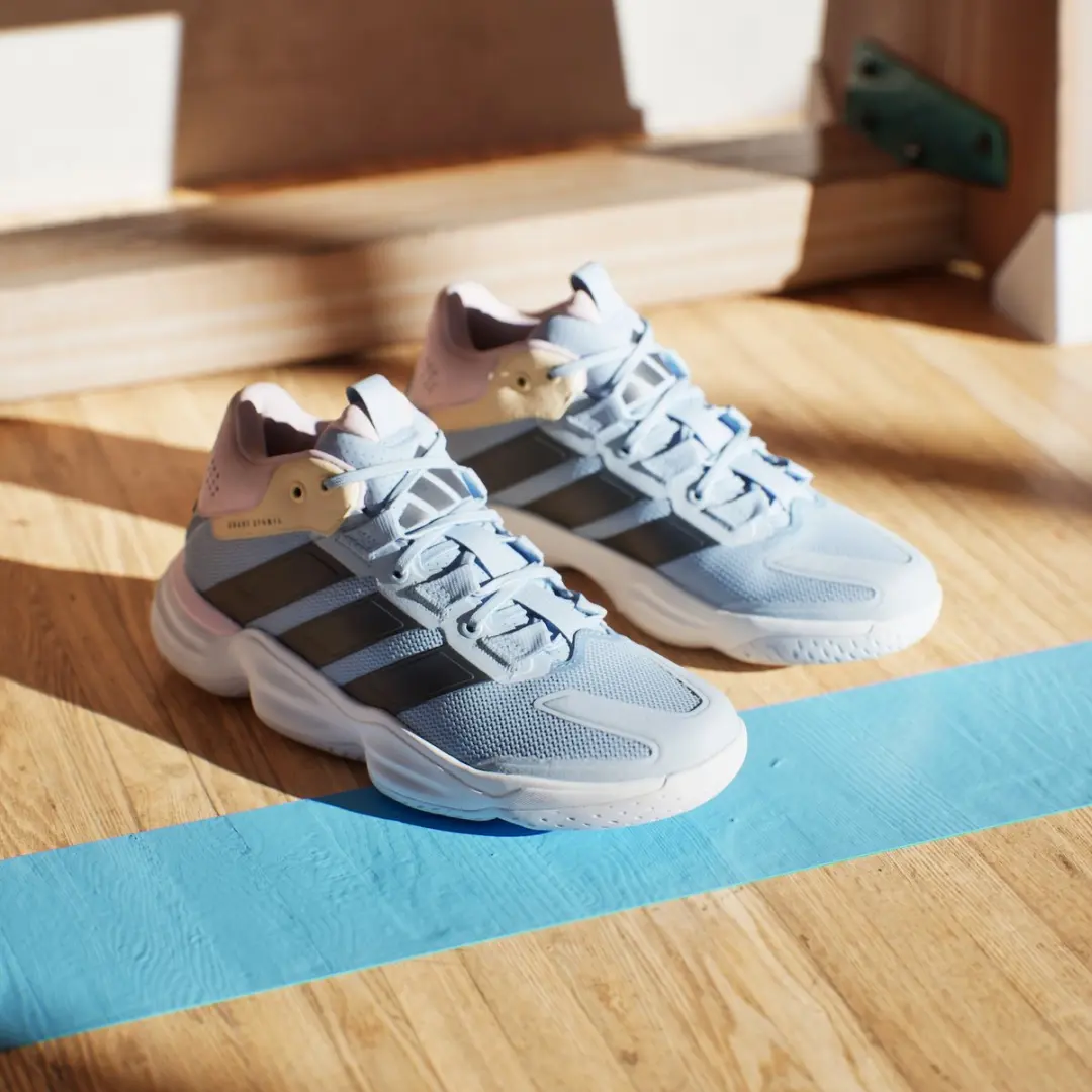 Adidas Performance Court Stabil Indoor Sneakers JQ1183 - Dames 38 - Blauw - afbeelding 6 van 6