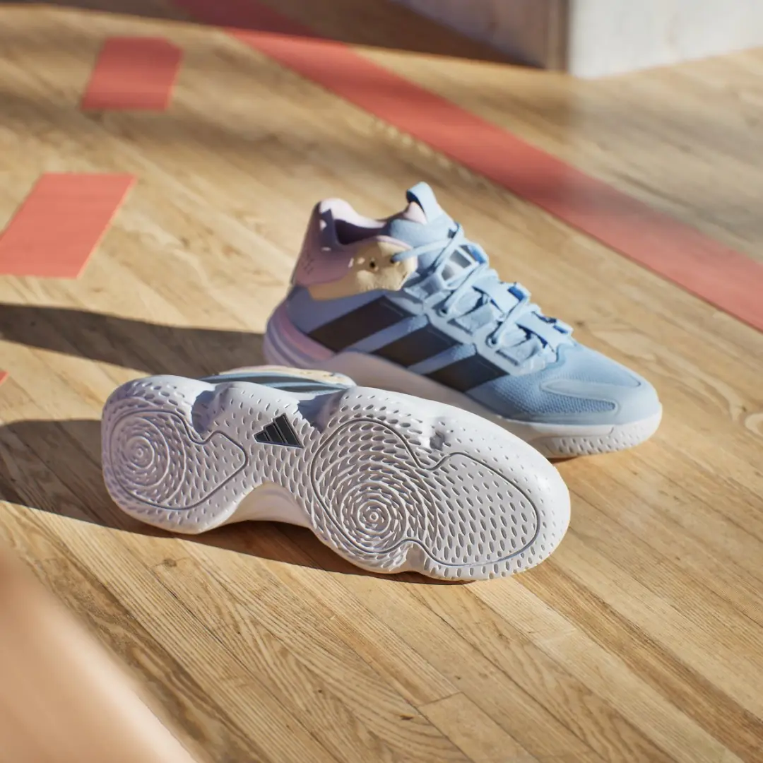 Adidas Performance Court Stabil Indoor Sneakers JQ1183 - Dames 38 - Blauw - afbeelding 3 van 6