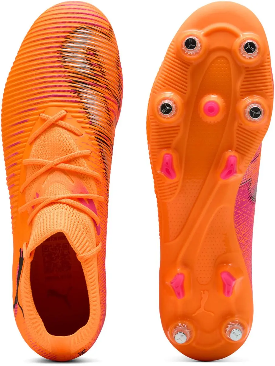 Puma Future 8 Match SG Voetbalschoenen - 43 - Roze/Oranje/Zwart