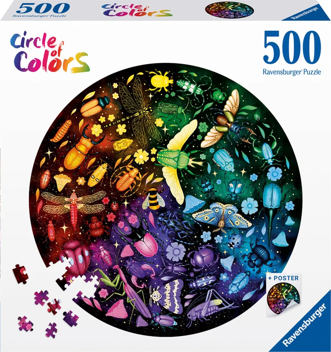 Ravensburger Circle of Colors Insects Legpuzzel 500 Stuks - Multicolor