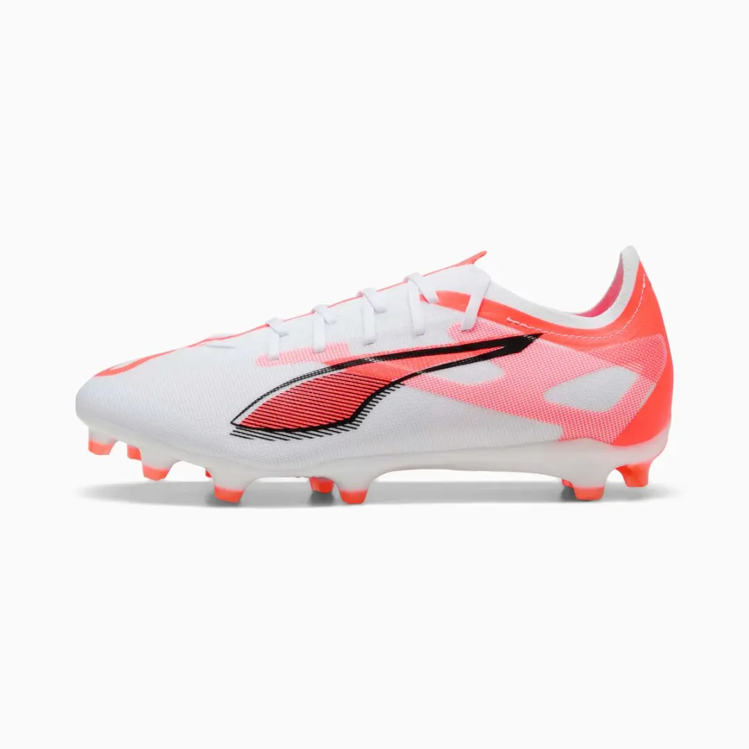 PUMA ULTRA 5 MATCH FG/AG Sportschoenen - Maat 39 - Wit/Zwart/Rood