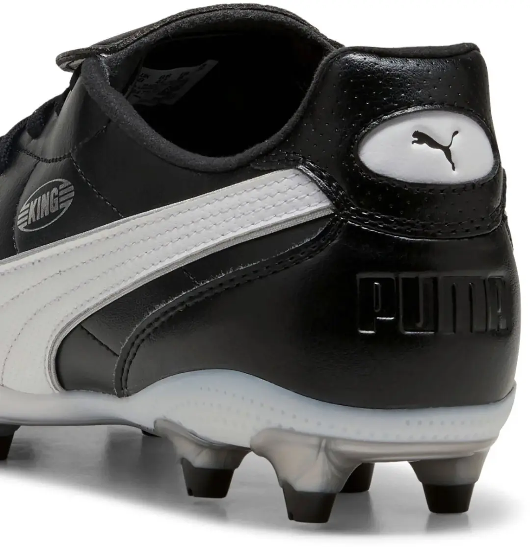 Puma King Liga Voetbalschoenen FG/AG - Wit/Zwart - afbeelding 2 van 6