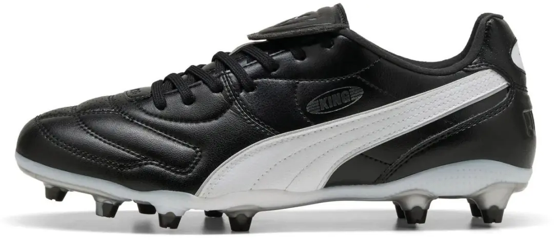 Puma King Liga Voetbalschoenen FG/AG - Wit/Zwart - afbeelding 3 van 6