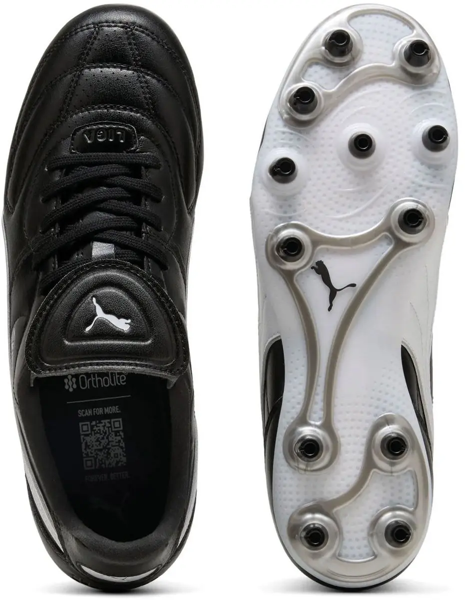 Puma King Liga Voetbalschoenen FG/AG - Wit/Zwart - afbeelding 5 van 6