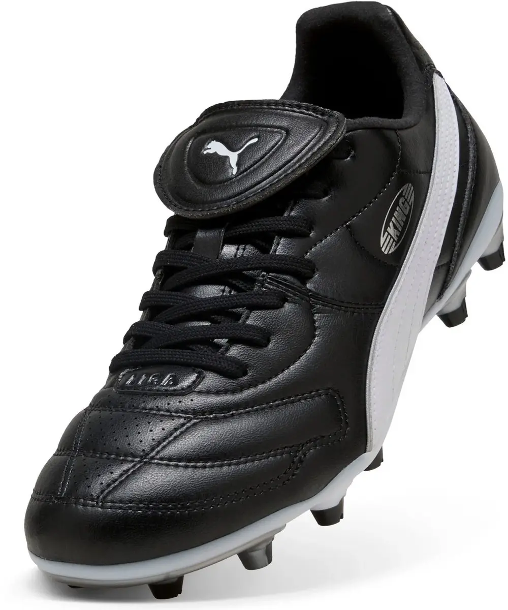 Puma King Liga Voetbalschoenen FG/AG - Wit/Zwart - afbeelding 4 van 6