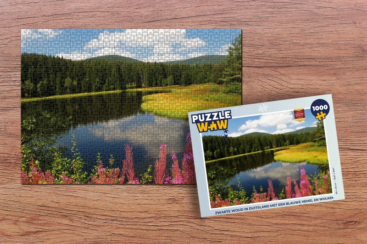PuzzleWow Legpuzzel 1000 Stuks - Zwarte Woud Duitsland