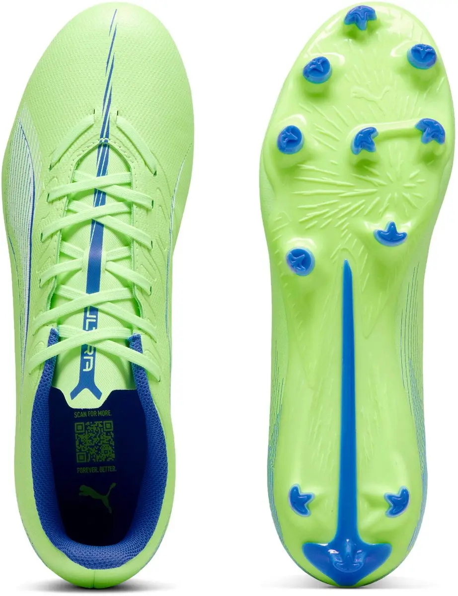 Puma Ultra Play FG/AG Voetbalschoenen - 41 - Wit/Blauw