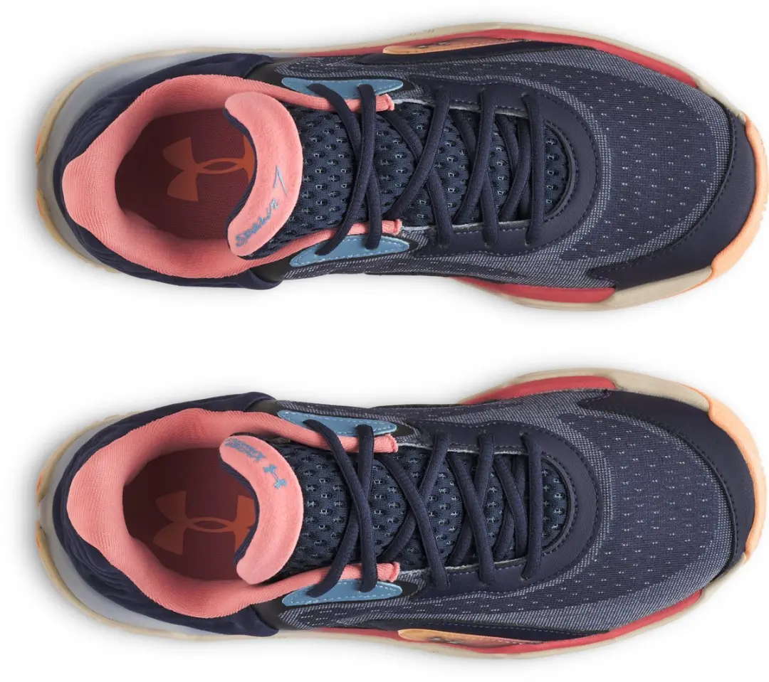 Under Armour Spawn 7 Basketbalschoenen - 44 - Blauw - afbeelding 2 van 6