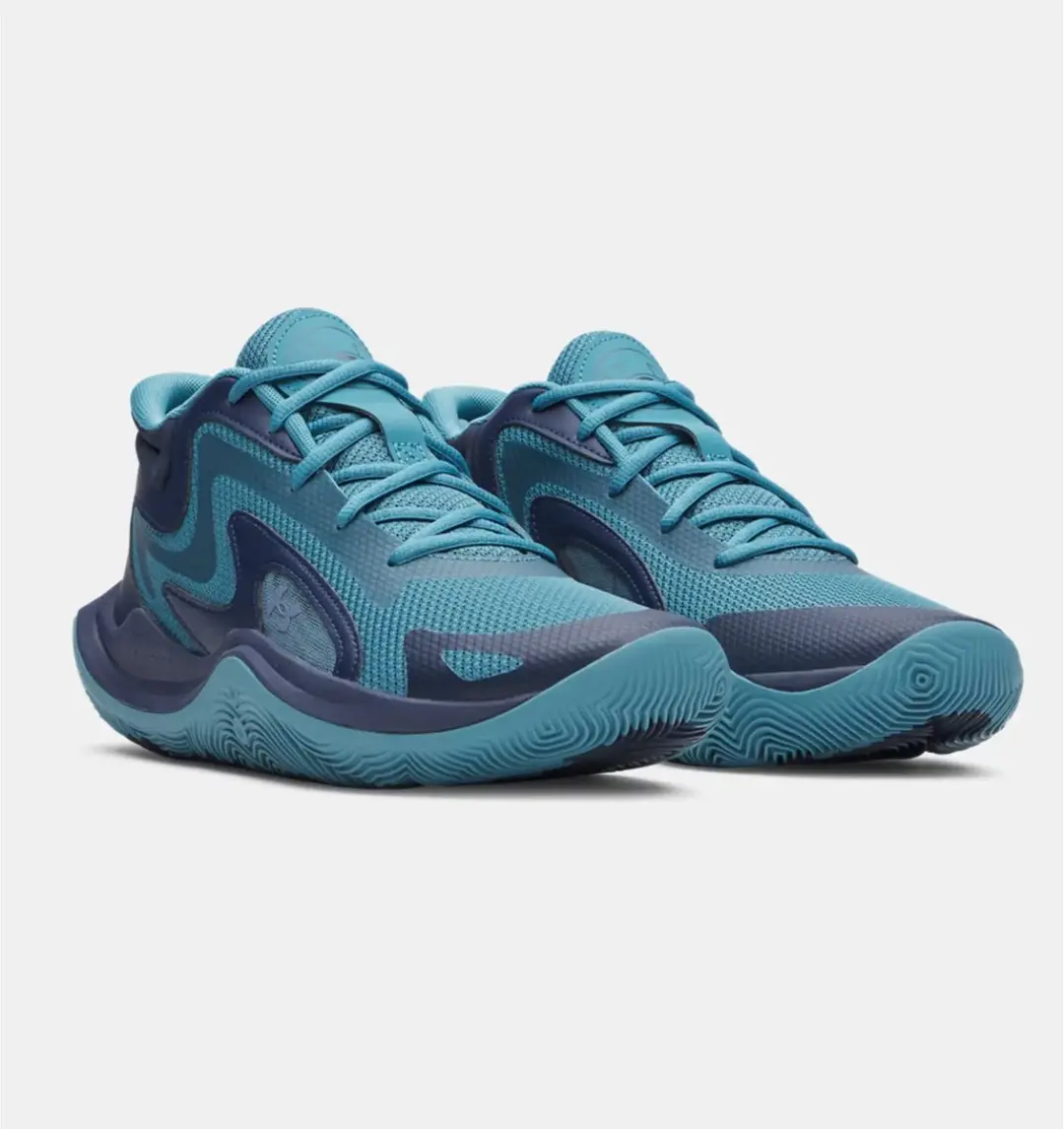 Under Armour Jet '25 Basketbalschoenen 43 - Boundless Blue - afbeelding 2 van 6