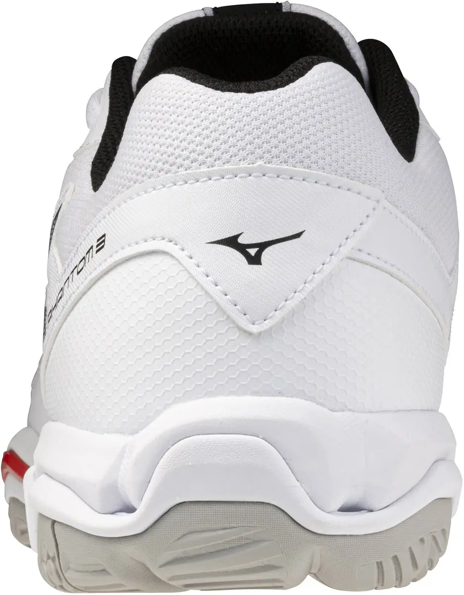 Mizuno Wave Phantom Indoor Schoenen 44.5 - Wit/Zwart/Rood
