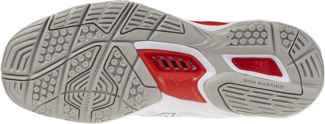 Mizuno Wave Phantom Indoor Schoenen 44.5 - Wit/Zwart/Rood