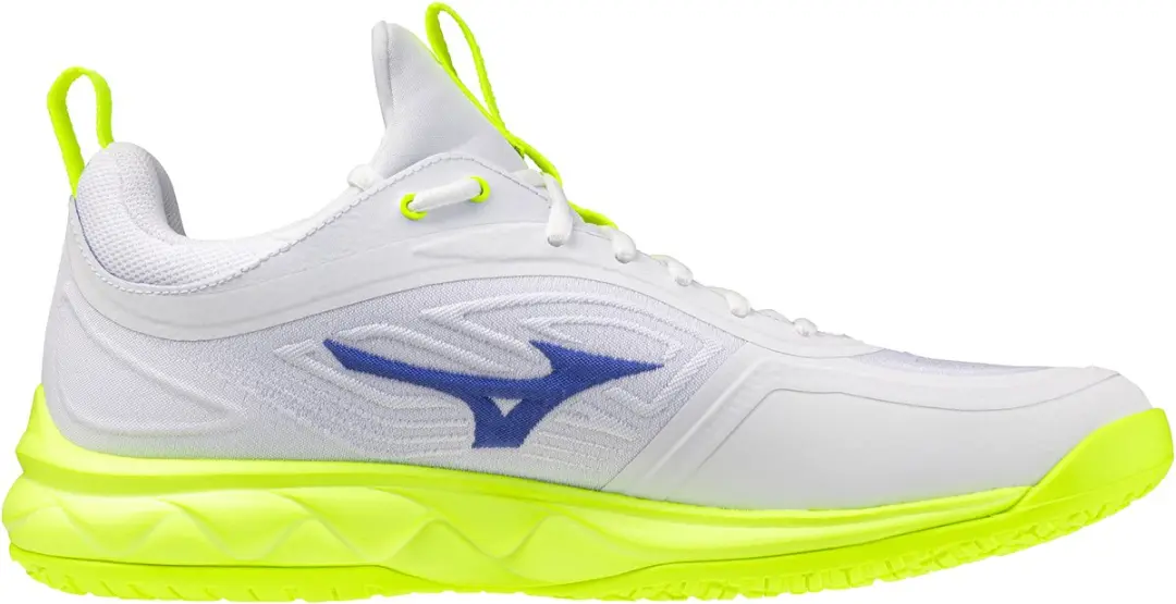 Mizuno Wave Luminous Indoor Schoenen 44 - Wit/Lichtgeel/Blauw