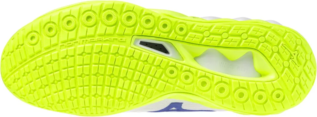 Mizuno Wave Luminous Indoor Schoenen 44 - Wit/Lichtgeel/Blauw
