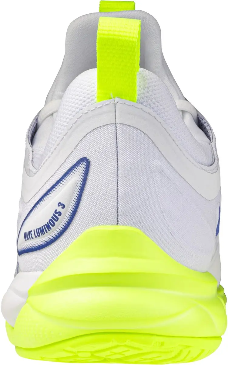 Mizuno Wave Luminous Indoor Schoenen 44 - Wit/Lichtgeel/Blauw