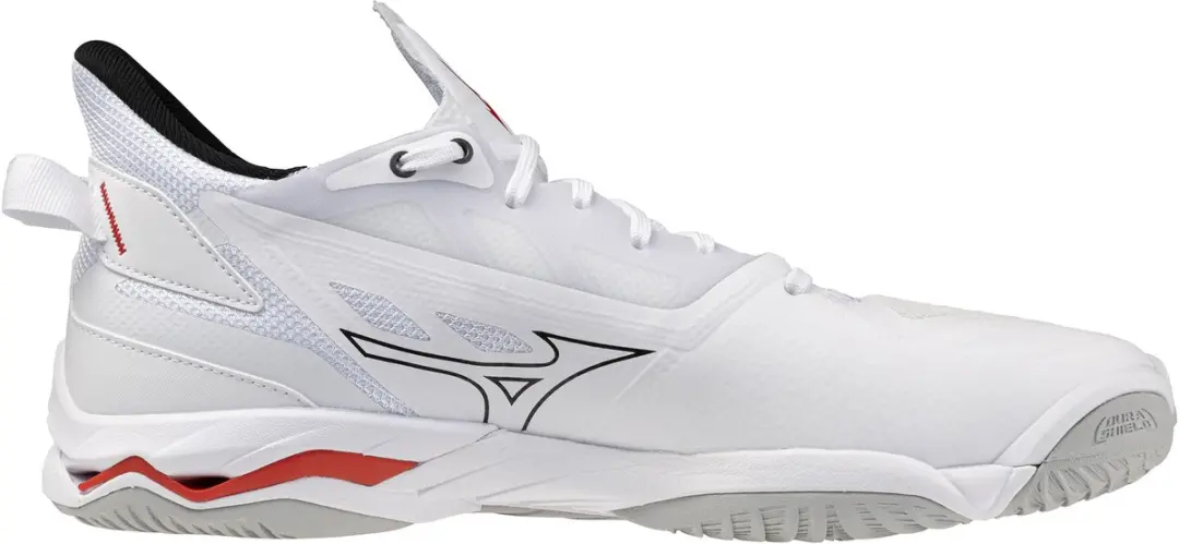Mizuno Wave Mirage Indoor Schoenen 40.5 - Wit/Zwart/Rood