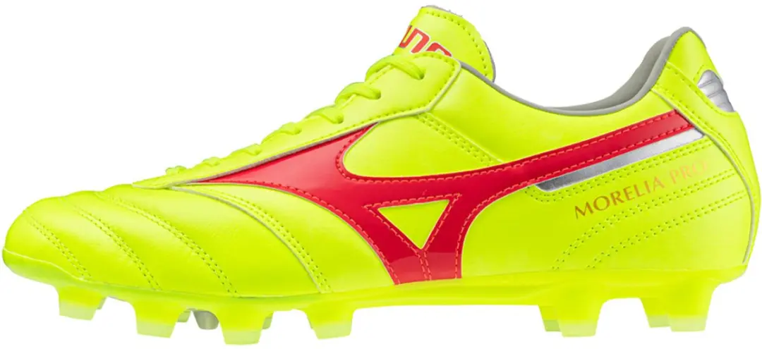 Voetbalschoenen Mizuno - 44 - Gras - Geel/Koraal/Zilver