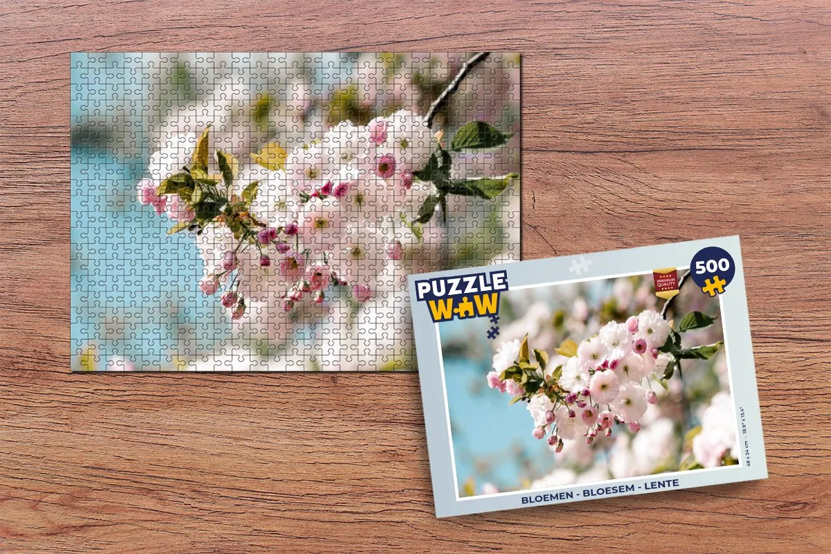 PuzzleWow Bloemen Bloesem Legpuzzel 500 Stuks - Multicolor