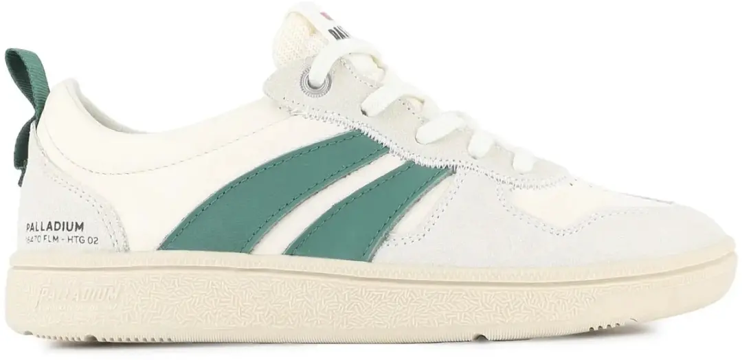 Palladium Pallacup Flame Lth Trainers - Maat 42 - Cream/Foliage Green