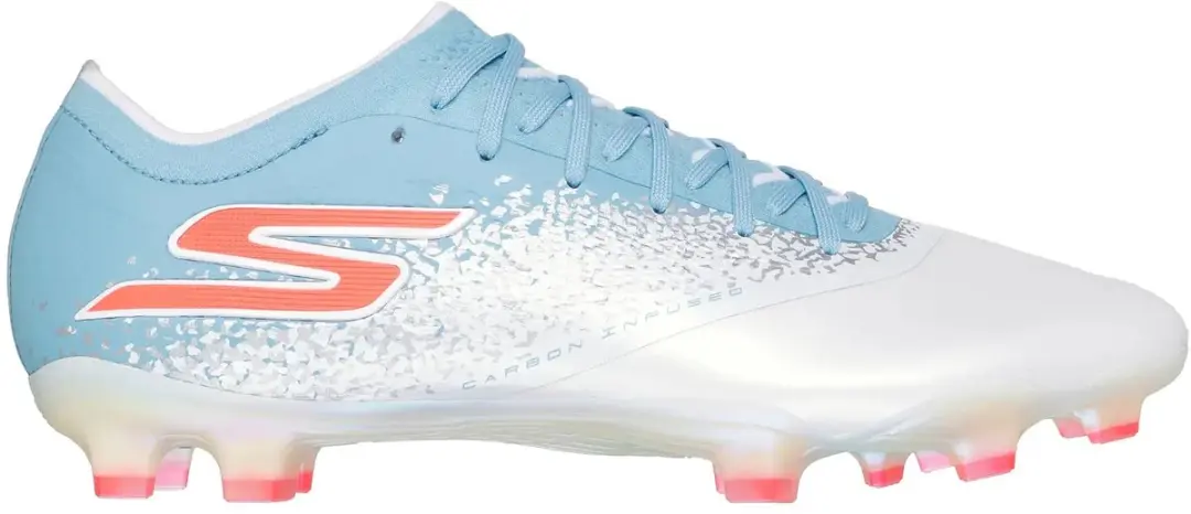 Skechers Elite FG Voetbalschoenen 43 - Wit/Turquoise