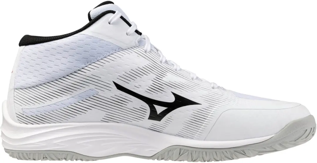 Mizuno Lightning Select Mid Indoor Schoenen 42 - White/Black/Fiery Red