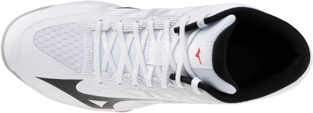 Mizuno Lightning Select Mid Indoor Schoenen 42 - White/Black/Fiery Red