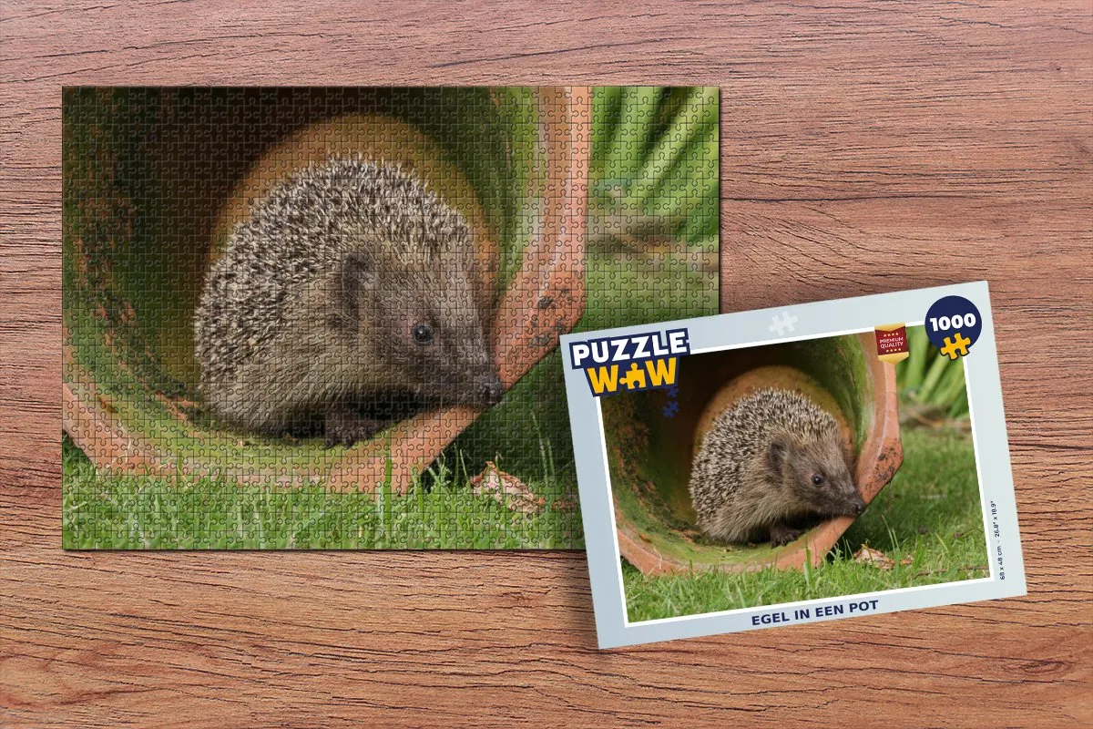 PuzzleWow Legpuzzel Egel in een Pot 1000 Stuks