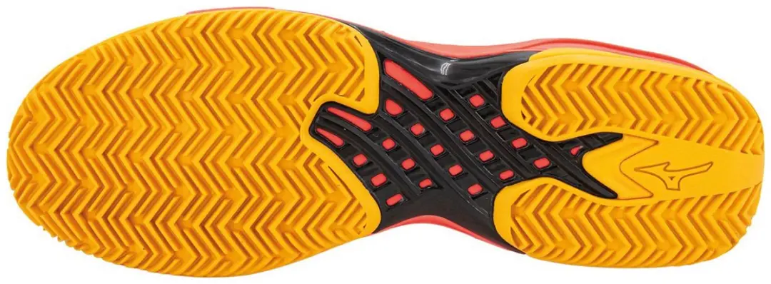 Mizuno Wave Exceed Tour Tennisschoenen - 40 - Wit/Orange/Rood - afbeelding 2 van 6