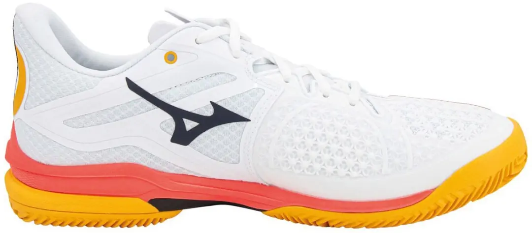 Mizuno Wave Exceed Tour Tennisschoenen - 40 - Wit/Orange/Rood - afbeelding 3 van 6