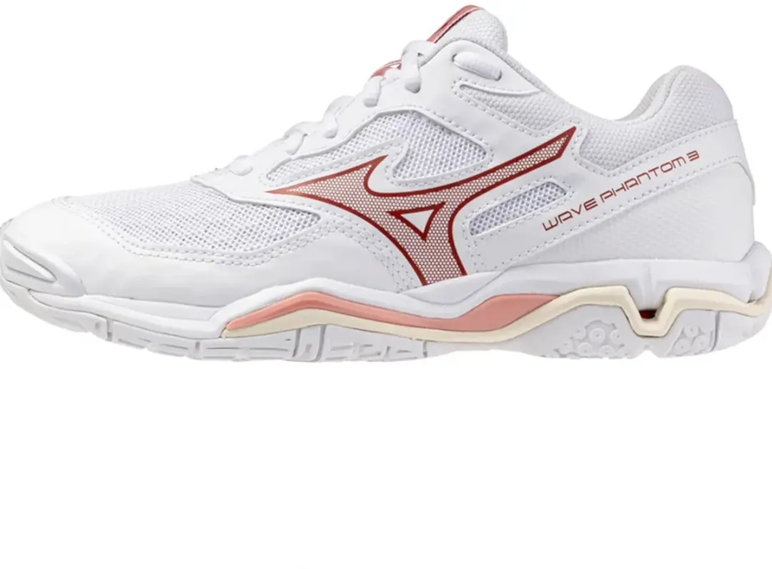 Mizuno Wave Phantom Indoorschoenen 41 - wit/roze elegant/lava watervallen