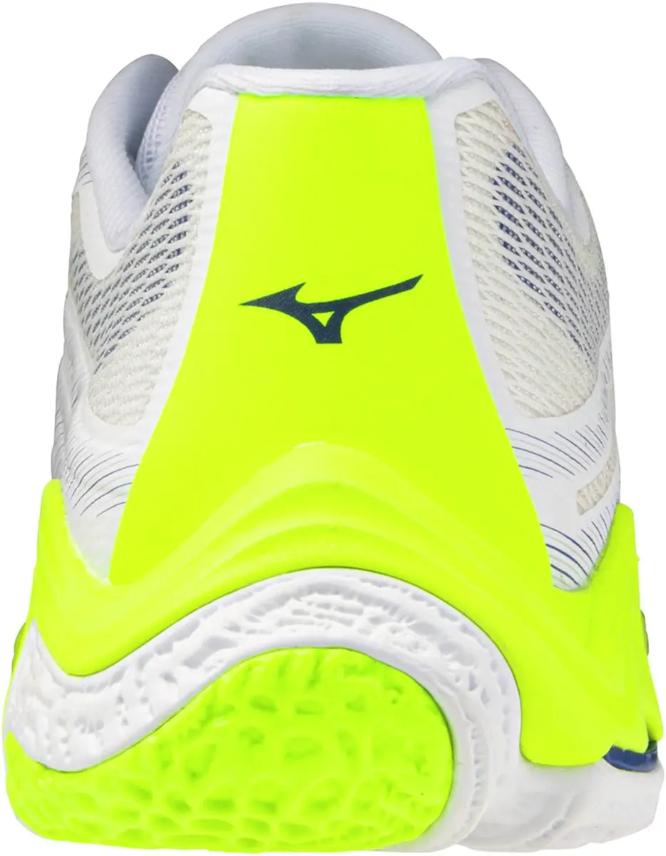Mizuno Wave Lightning Elite Indoor Schoenen - 46.5 - Wit/Lichtgeel/Blauw