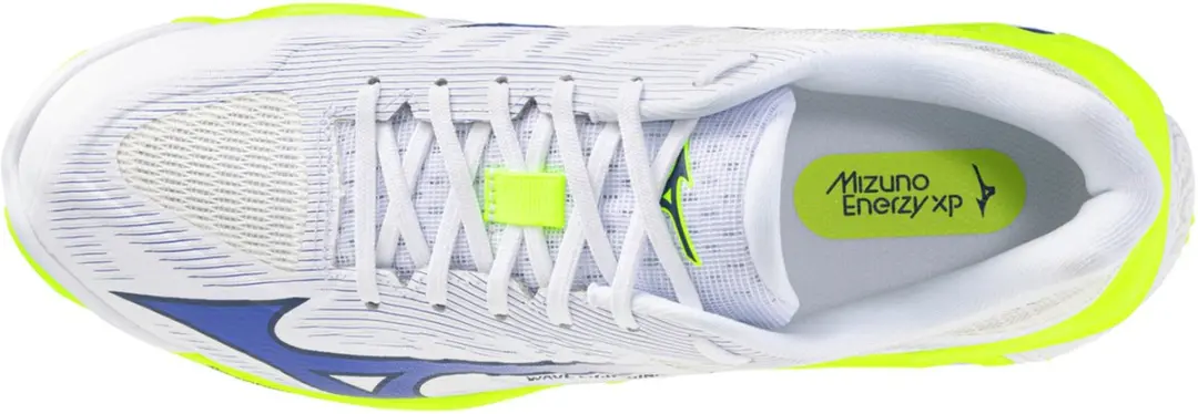 Mizuno Wave Lightning Elite Indoor Schoenen - 46.5 - Wit/Lichtgeel/Blauw