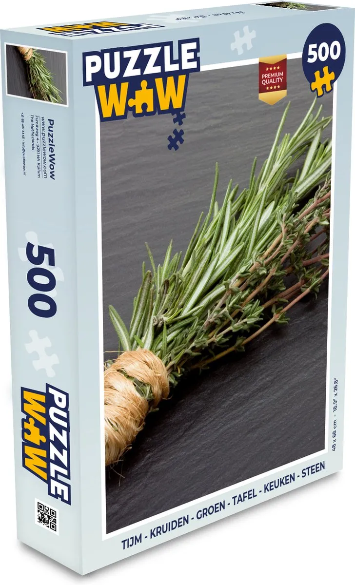 PuzzleWow Tijm Kruiden Puzzel 500 Stuks