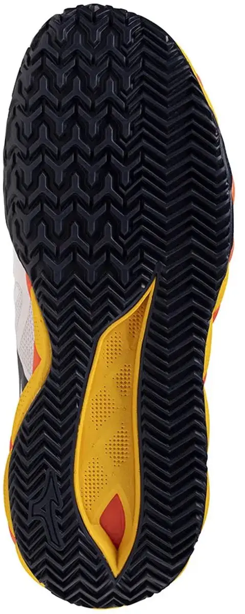 Mizuno Wave Enforce Tour Tennisschoenen 43 - Wit/Orange/Zwart - afbeelding 3 van 6