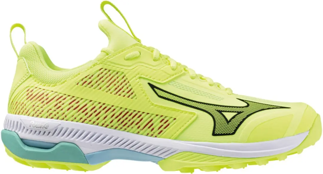 Mizuno Wave Panthera 2 Hockeyschoenen TF - 44.5 - Limegroen/Rood/Zwart