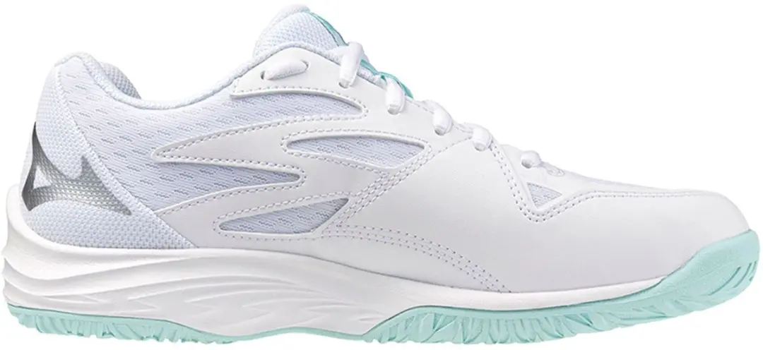 Mizuno Wave Thunder Blade Z Dames Indoorschoenen 42 - Wit/Zilver/Lichtblauw - afbeelding 6 van 6