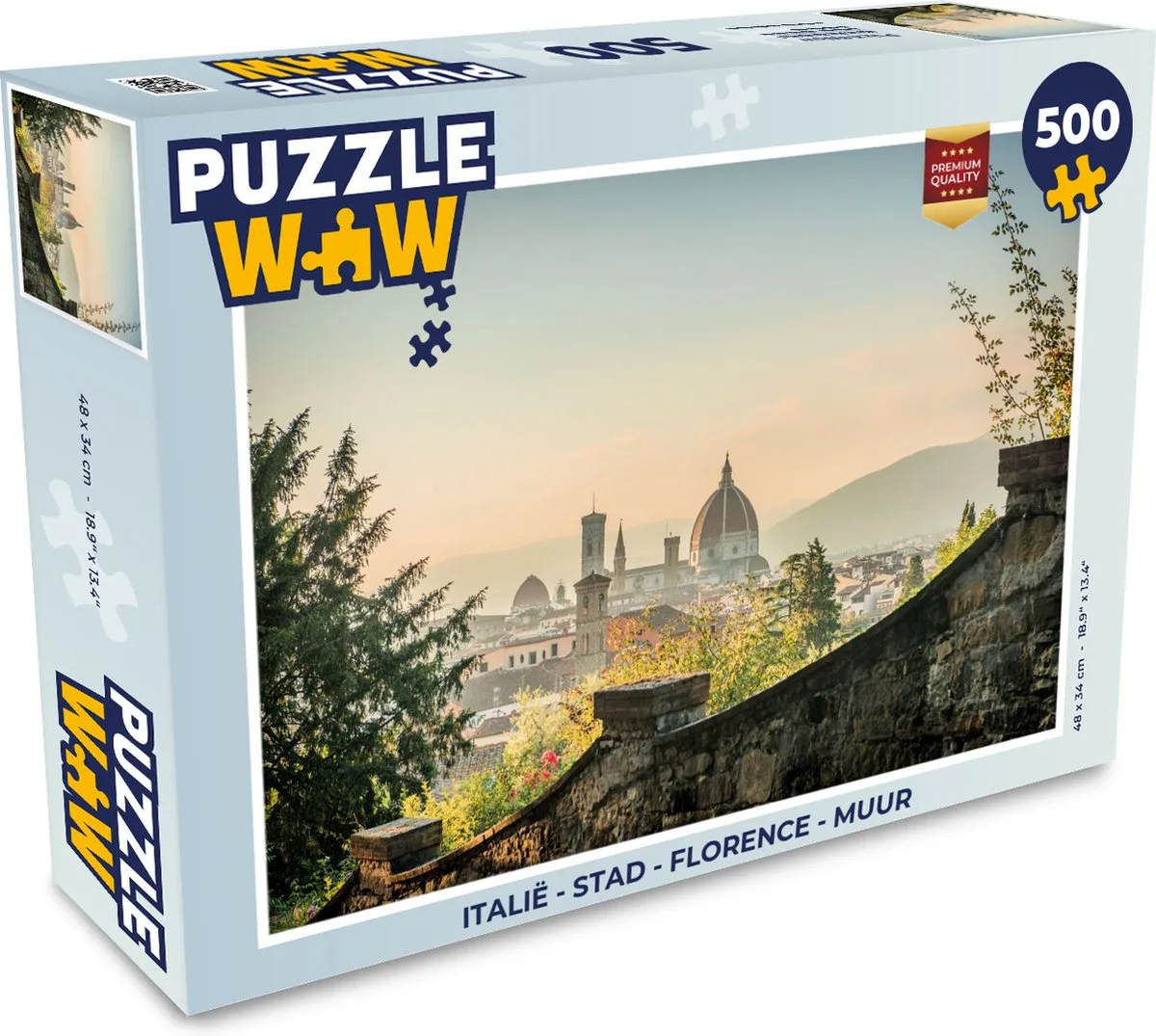 PuzzleWow Florence in Italië Legpuzzel 500 Stuks