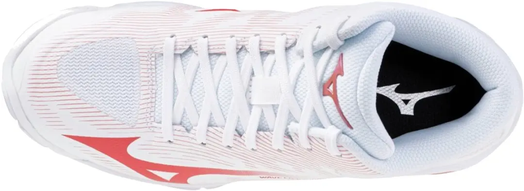Mizuno Wave Lightning Pro Mid Dames Indoorschoenen - 40 - Wit/roze elegant