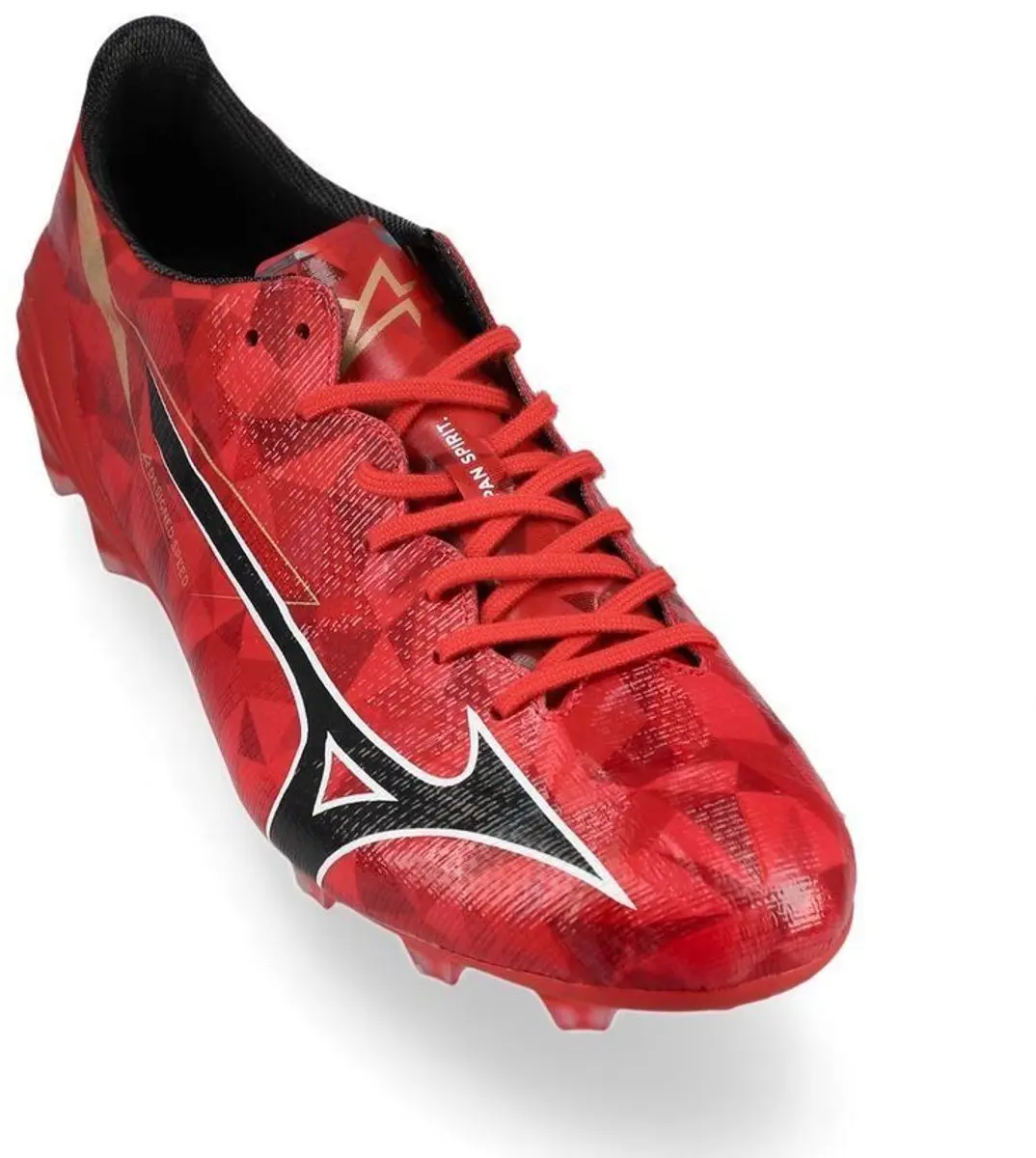 Mizuno Alpha II Japan FG Voetbalschoenen - 44 - Zwart/Rood