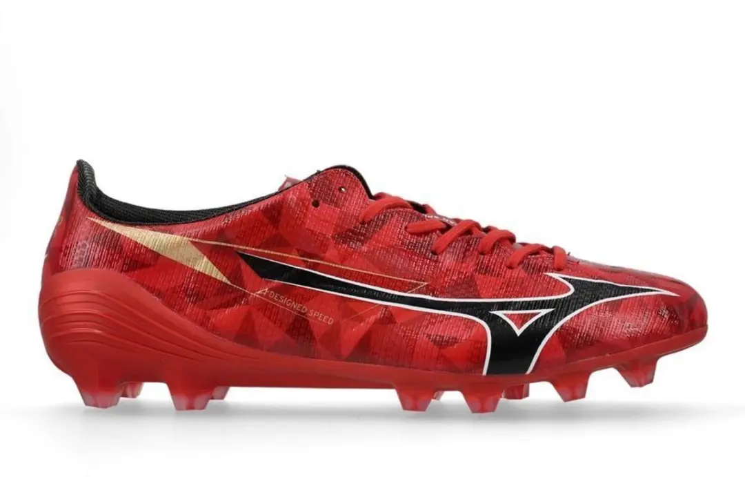 Mizuno Alpha II Japan FG Voetbalschoenen - 44 - Zwart/Rood