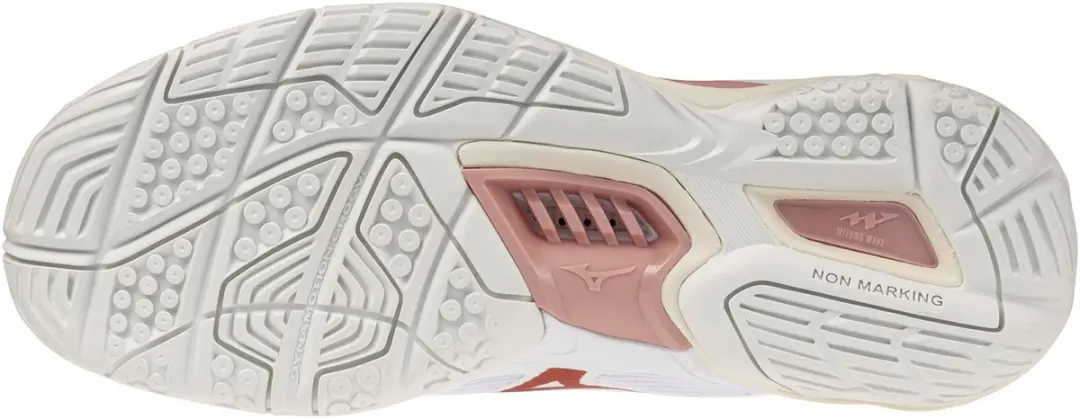 Mizuno Wave Stealth Indoorschoenen 40.5 - Wit/Roze - afbeelding 2 van 6