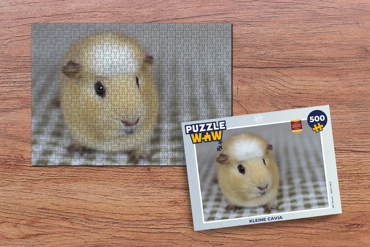 PuzzleWow Kleine Cavia Legpuzzel 500 Stuks - Multicolor
